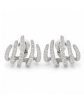 Claw Wrap Diamond Earrings 18K