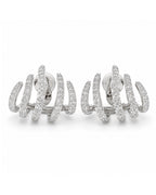 Claw Wrap Diamond Earrings 18K