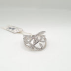 Crossover Deco Statement Diamond Ring 14K