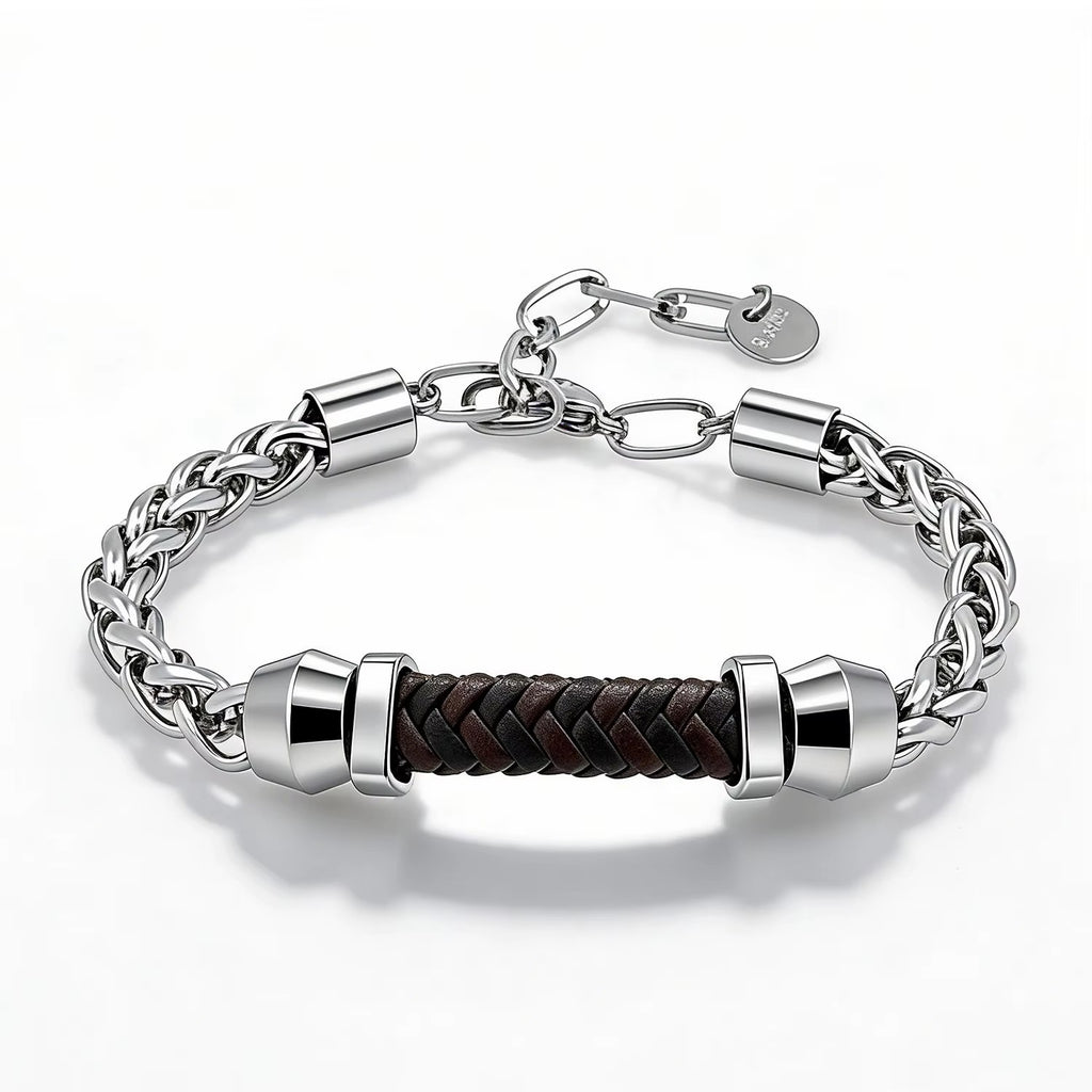 Dennis | Steel, 18K White Gold Finish