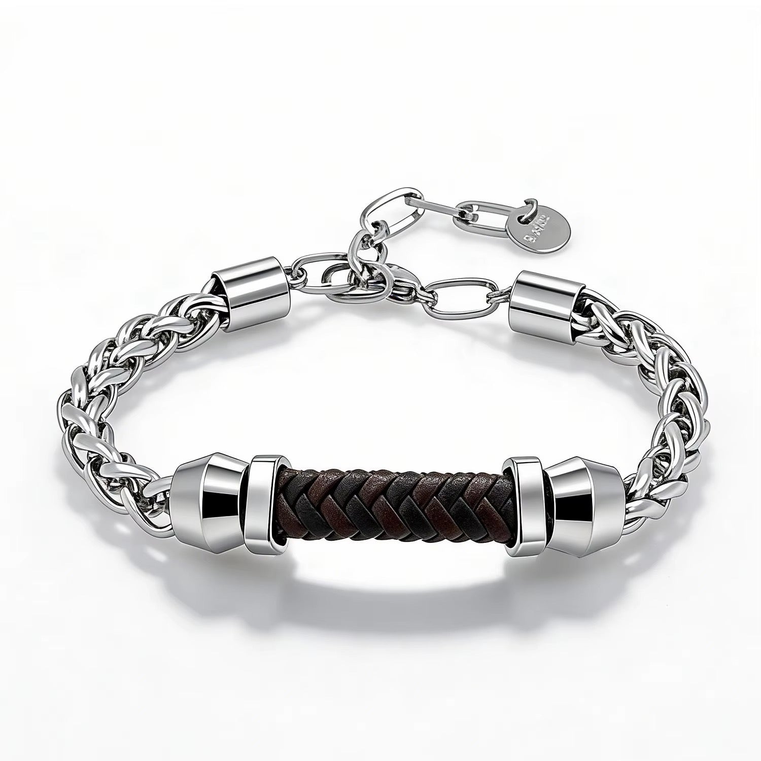 Dennis | Steel, 18K White Gold Finish