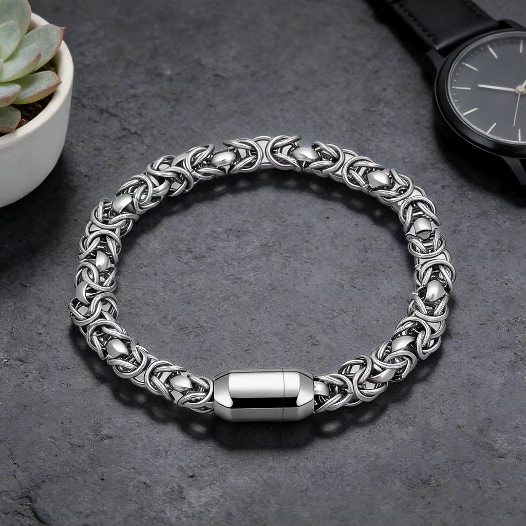 Hėliux | Steel, 18K White Gold Finish