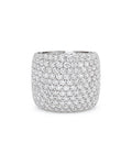 Classic Chunky Paved Statement Diamond Ring 14K