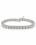 Classic 10.0CTW Round Full Eternity Tennis Diamond Bracelet 14K