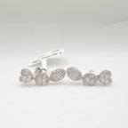 Multi Shape Baguette Diamond Earrings 18K