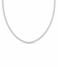 Classic Eternity 3.00CTW Round Pave Tennis Diamond Necklace 14K