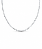 Classic Eternity 3.00CTW Round Pave Tennis Diamond Necklace 14K