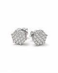 Classic 2ct Face Round Stud Diamond Earrings 14K