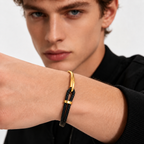 Danté | 18K Solid Gold, Leather