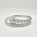 Serpent Diamond Paved Bracelet 18K 18.5cm