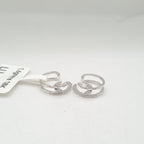 Leaf Ear Cuff Hoop Diamond Earrings 18K