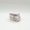 Crossover Statement Diamond Ring 14K