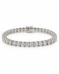 Classic 11.20CTW Full Eternity Solitaire Round Tennis Diamond Bracelet 18K