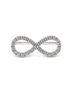 Classic Round Infinity Statement Knuckle Diamond Ring 14K