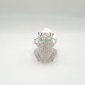 Pave Cubic Frog Diamond Ring 18K