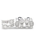 Cushion Baguette Layered Diamond Jewelry Set 14K