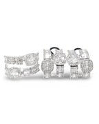 Cushion Baguette Layered Diamond Jewelry Set 14K