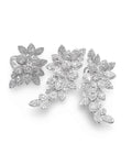 Multi Shape Cluster Dangle Statement Diamond Jewelry Set 14K