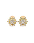 Classic Rositas Golden Stud Diamond Earrings 18K