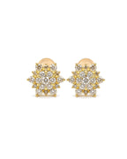 Classic Rositas Golden Stud Diamond Earrings 18K