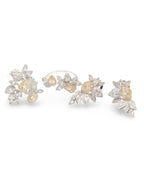 Angel Wings Cluster Shape Diamond Jewelry Set 14K