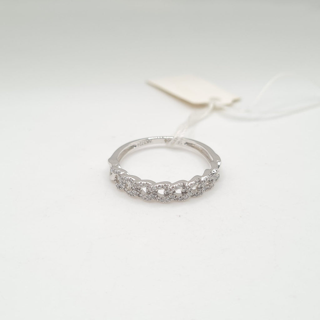 Half Eternity Chain Diamond Ring 14K