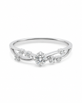 Classic Round Half Eternity Band Diamond Ring 18K