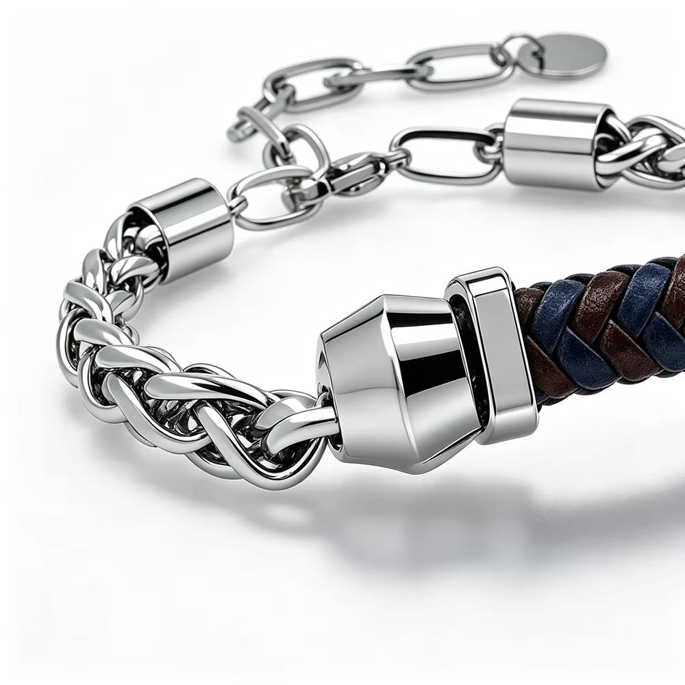 Dennis | Steel, 18K White Gold Finish