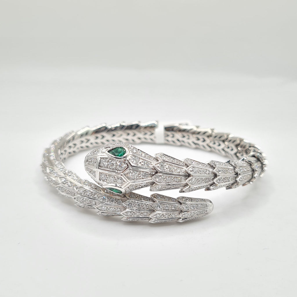 Serpent Diamond Bracelet 18K