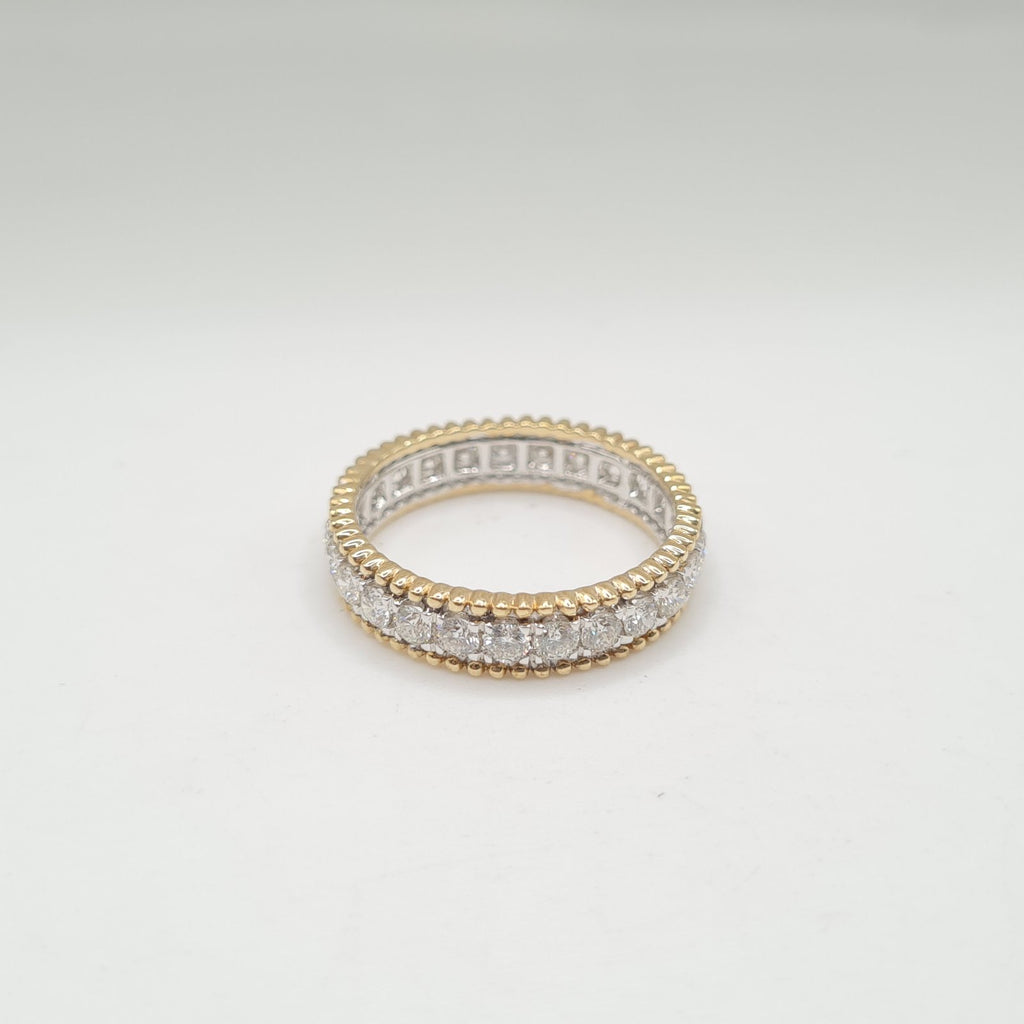 Golden Eternity Diamond Ring 14K (Size 7US)