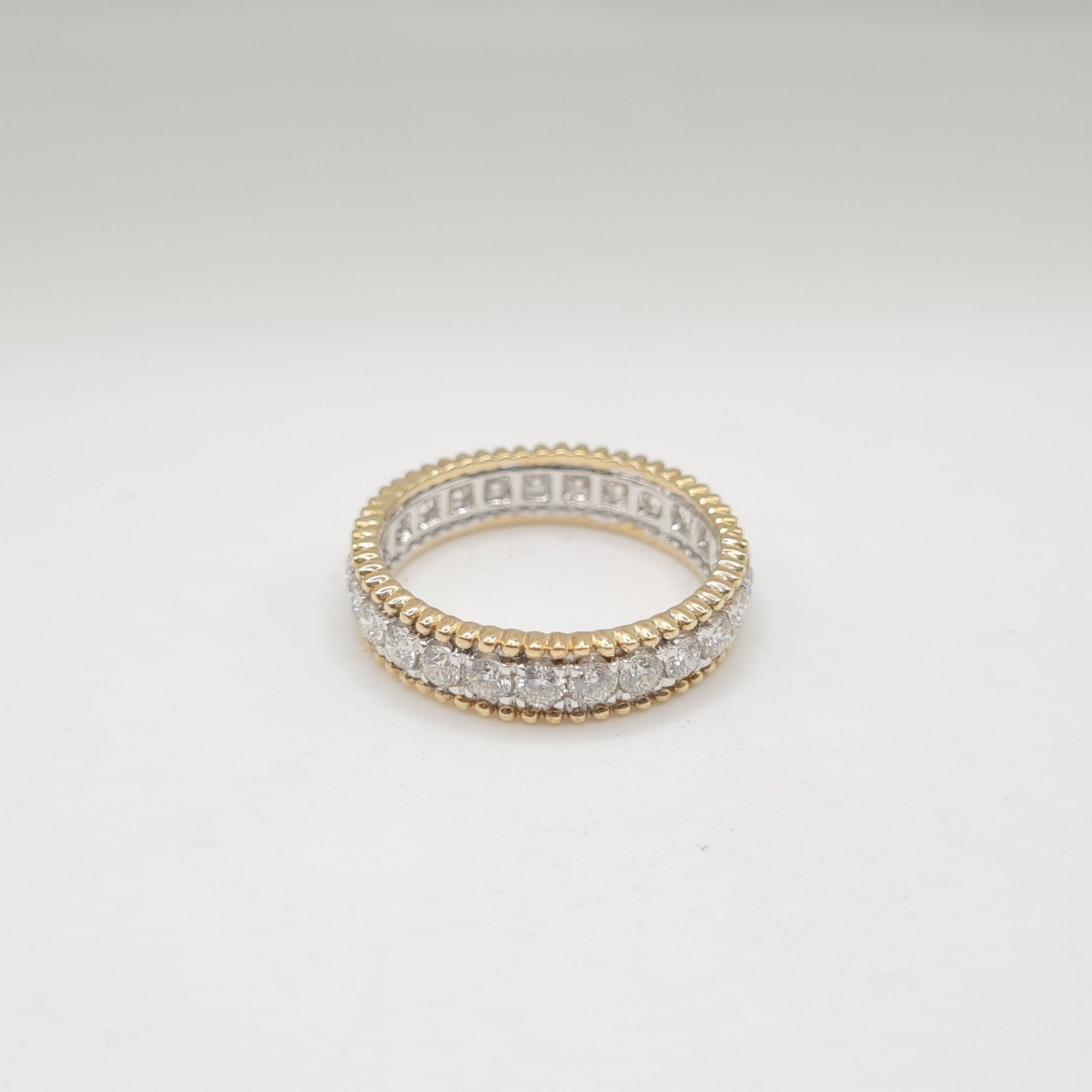 Golden Eternity Diamond Ring 14K (Size 7US)
