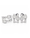 Classic Cushion Creolle Diamond Jewelry Set 14K
