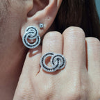 Infinity Diamond Jewelry Set 14K