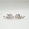 XX Classic Pear Cluster Earcuff Diamond Earrings 14K