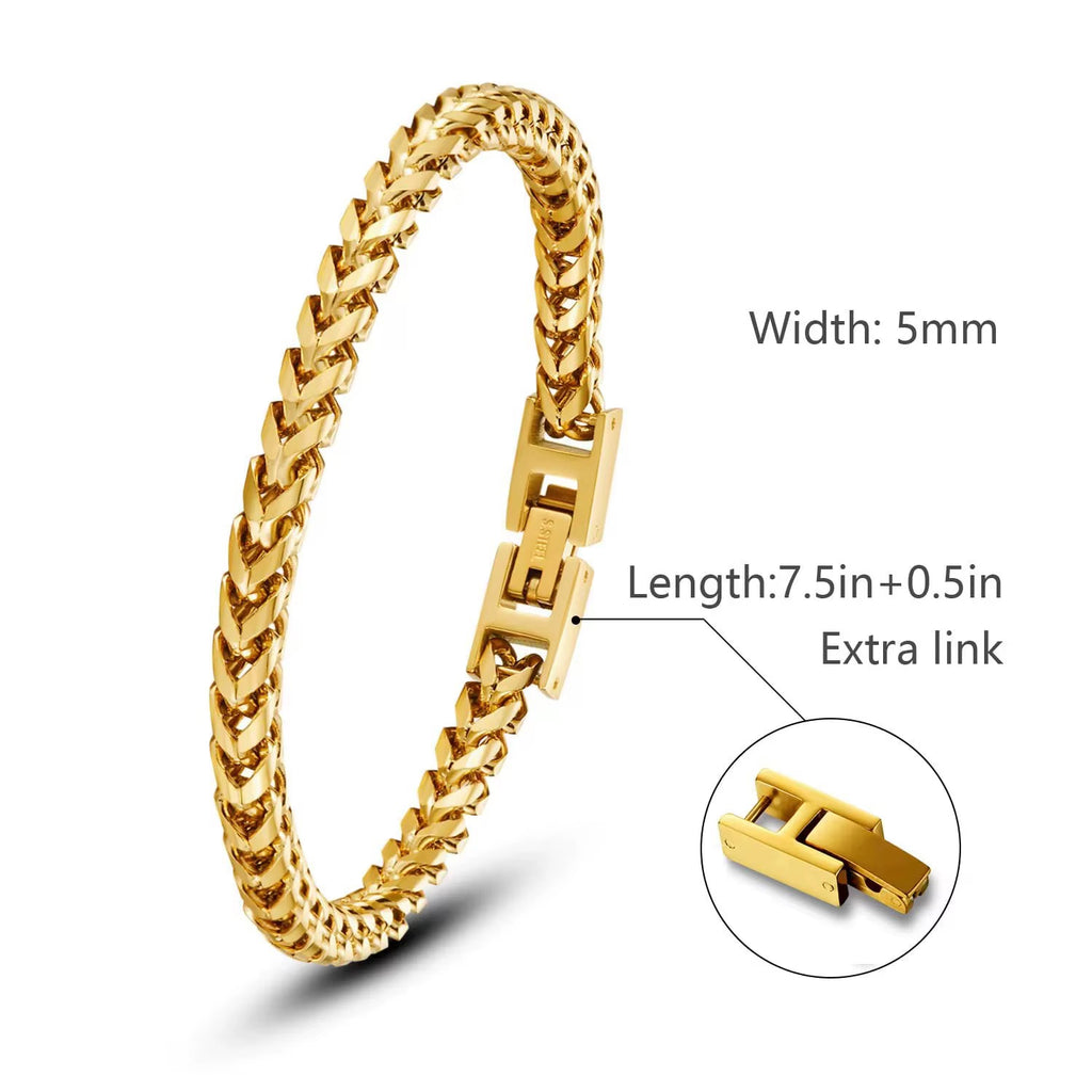 Sandro | Steel, 18K Gold Finish