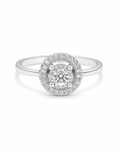 Classic Round Halo Diamond Ring 14K