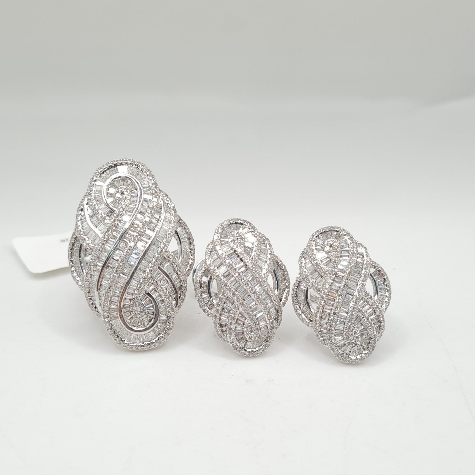 Crossover Paved Statement Diamond Jewelry Set 14K