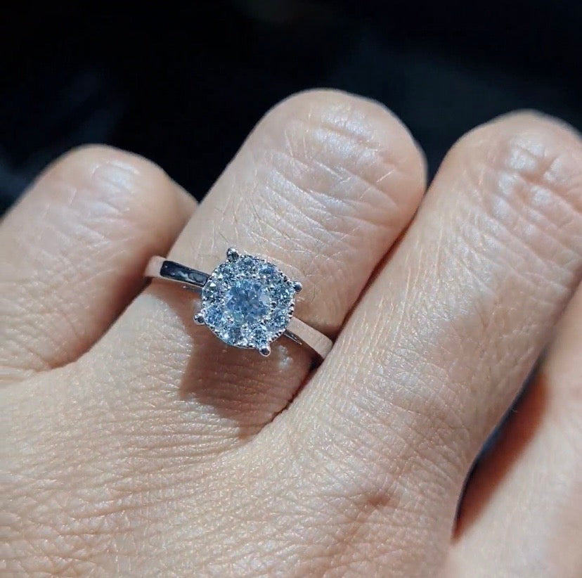 Classic Round Diamond Ring 18K