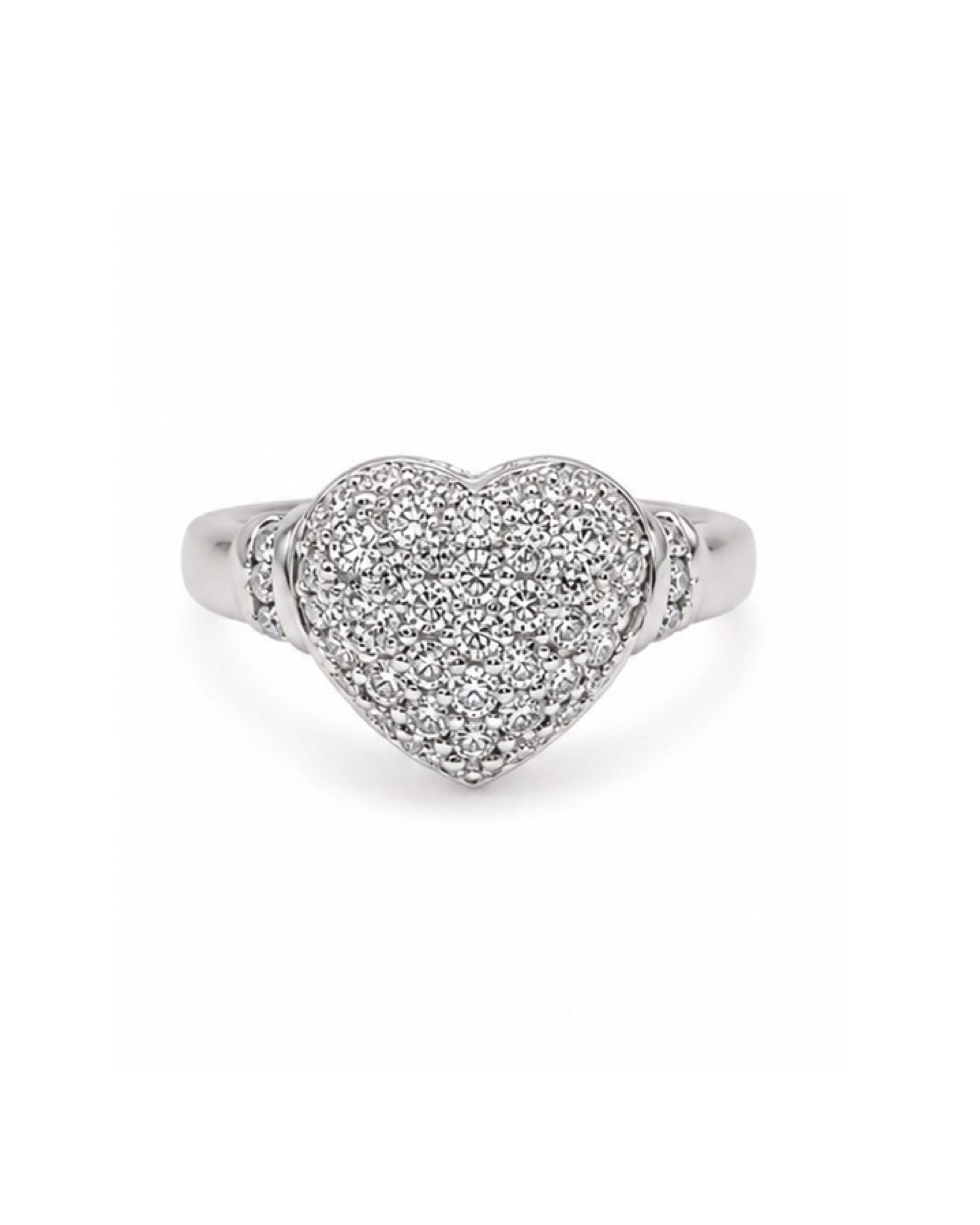 Classic Heart Balloon Diamond Ring 14K