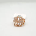 Rosegold Interlaced Petals Paved Diamond Ring 18K