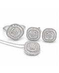 Classic Cushion Baguette Diamond Jewelry Set 14K