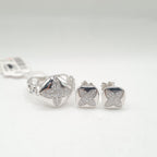 Classic Floral Chain Diamond Jewelry Set 14K