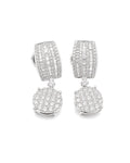 Classic Round Millionaire’s Drop Dangling Diamond Earrings 14K