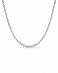 Classic Eternity 4.0CTW Graduating Round Pave Tennis Diamond Necklace 14K
