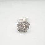 Classic Flower Bloomy Rose Diamond Ring 18K
