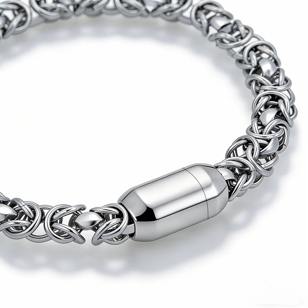 Hėliux | Steel, 18K White Gold Finish