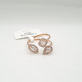 Rosegold Cluster Deco Diamond Ring 18K
