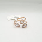 Rosegold Cluster Deco Diamond Ring 18K