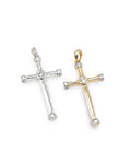 Cross Diamond Necklace Pendant 14K