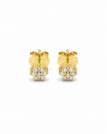 Classic Round Dainty Rositas Stud Diamond Earrings 18K